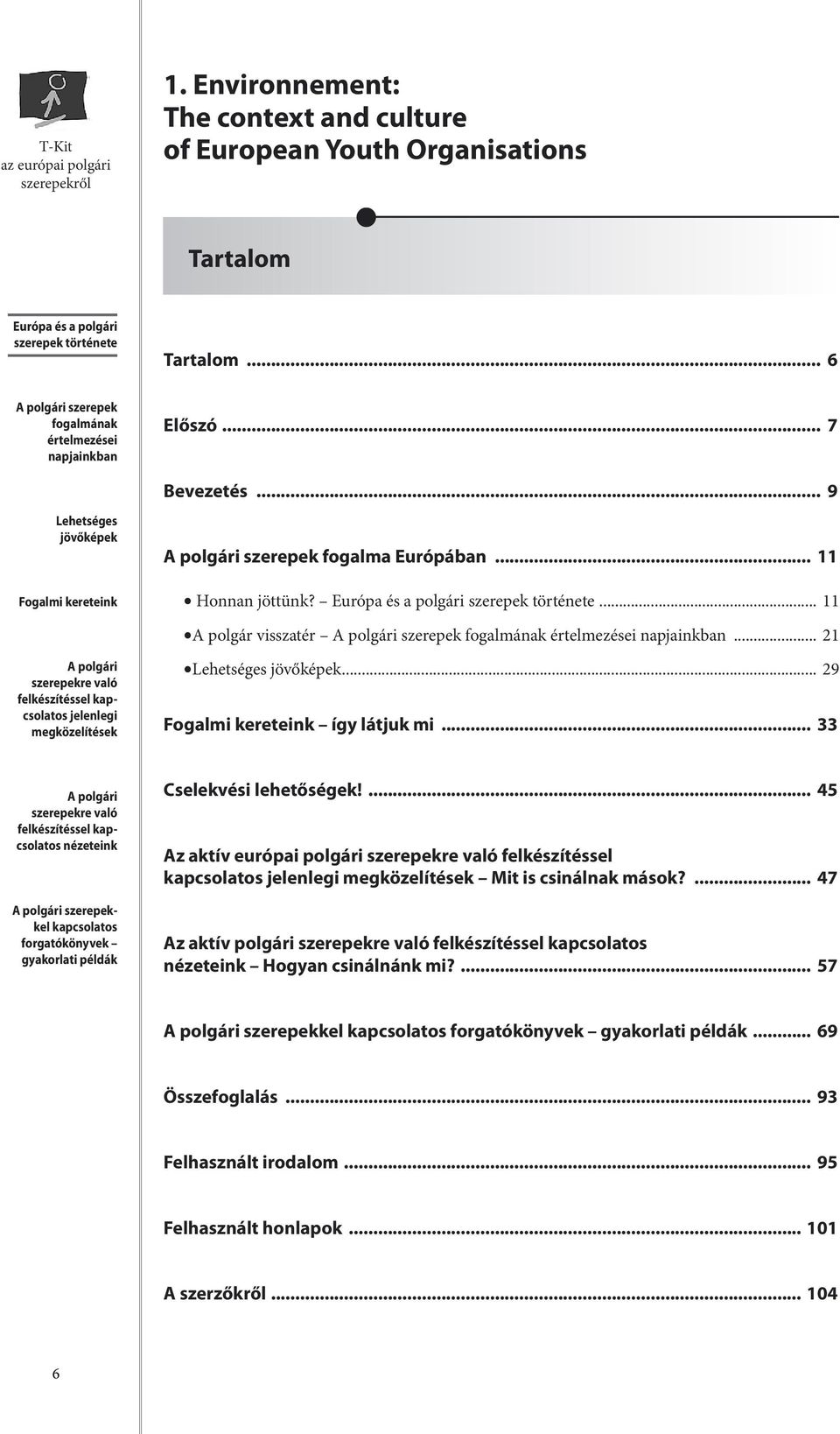 .. 33 szerepekkel Cselekvési lehetőségek!... 45 Az aktív európai polgári felkészítéssel Mit is csinálnak mások.