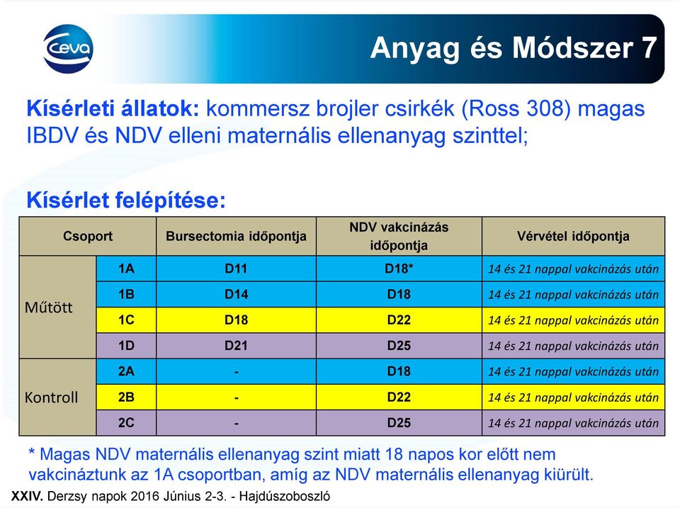 D22 14 és 21 nappal vakcinázás után 1D D21 D25 14 és 21 nappal vakcinázás után Kontroll 2A - D18 14 és 21 nappal vakcinázás után 2B - D22 14 és 21 nappal vakcinázás után