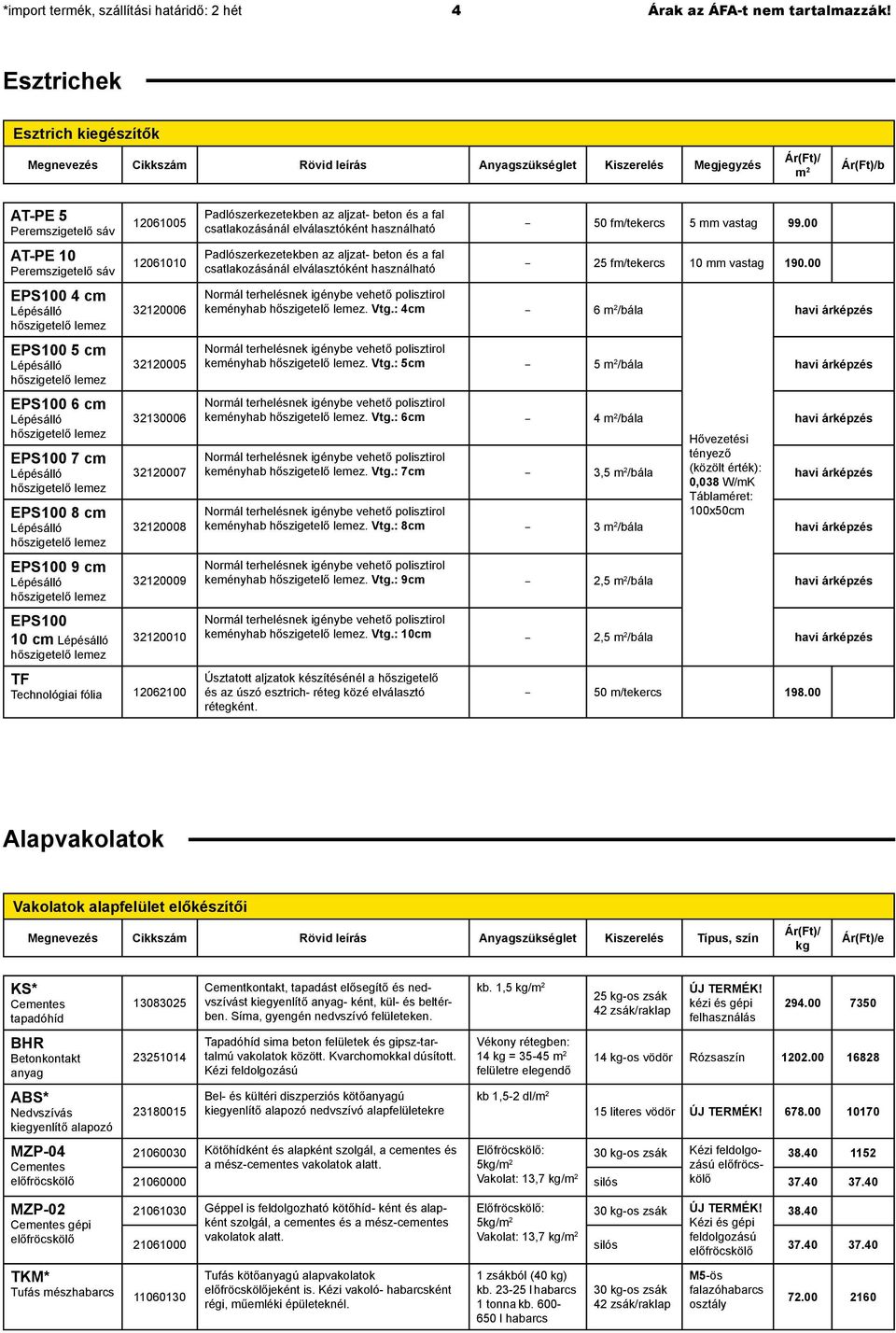 Lépésálló hőszigetelő lemez EPS100 5 cm Lépésálló hőszigetelő lemez EPS100 6 cm Lépésálló hőszigetelő lemez EPS100 7 cm Lépésálló hőszigetelő lemez EPS100 8 cm Lépésálló hőszigetelő lemez EPS100 9 cm