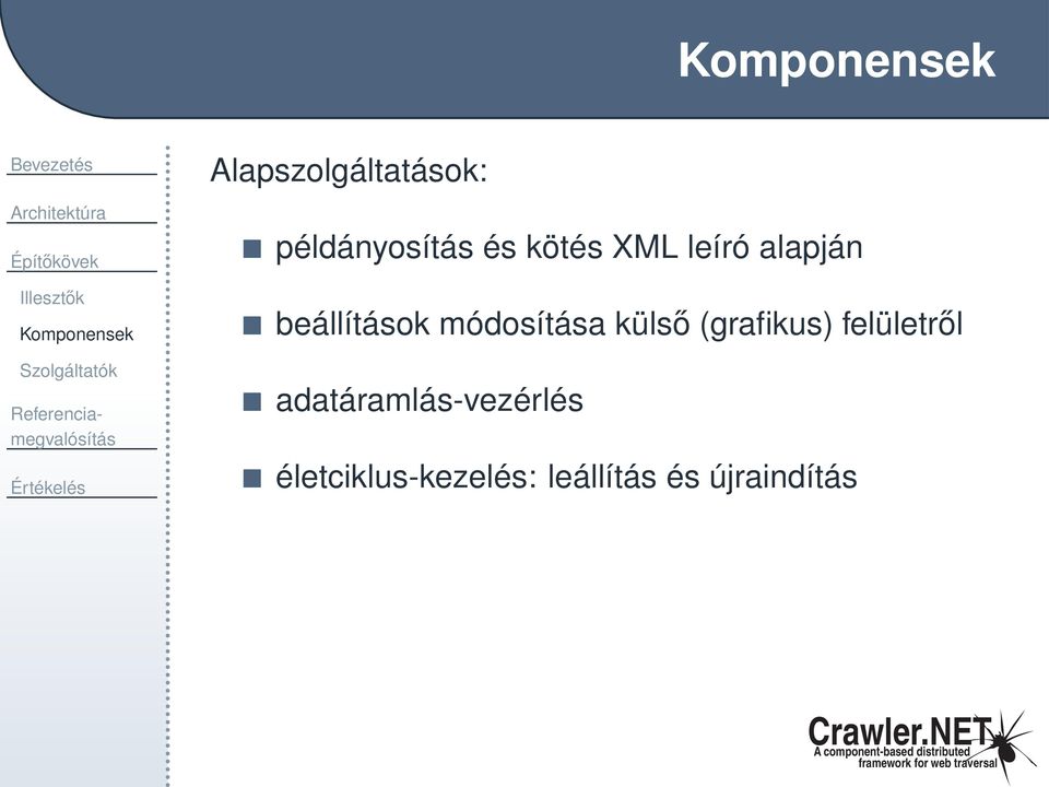 alapján beállítások módosítása külső (grafikus)