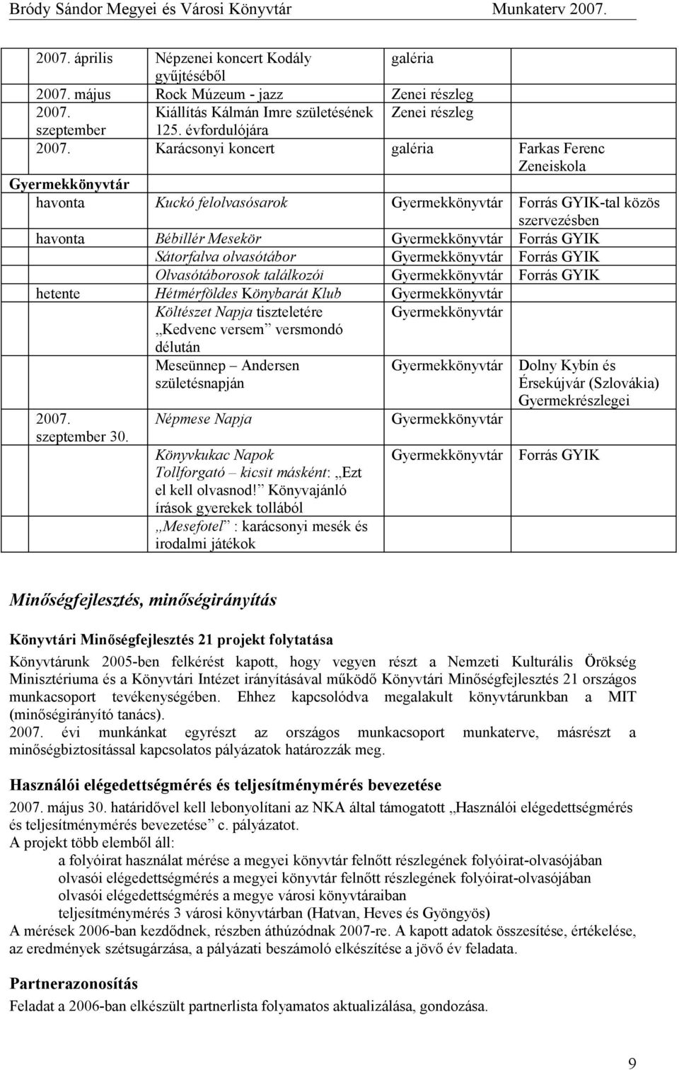 GYIK Sátorfalva olvasótábor Gyermekkönyvtár Forrás GYIK Olvasótáborosok találkozói Gyermekkönyvtár Forrás GYIK hetente Hétmérföldes Könybarát Klub Gyermekkönyvtár Költészet Napja tiszteletére