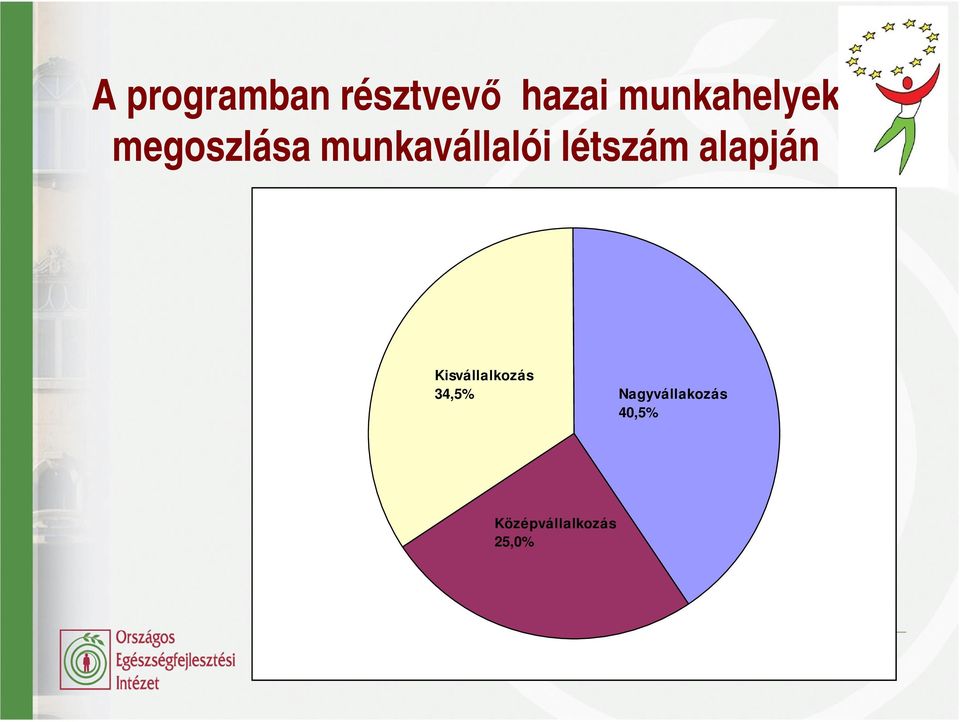 létszám alapján Kisvállalkozás 34,5%