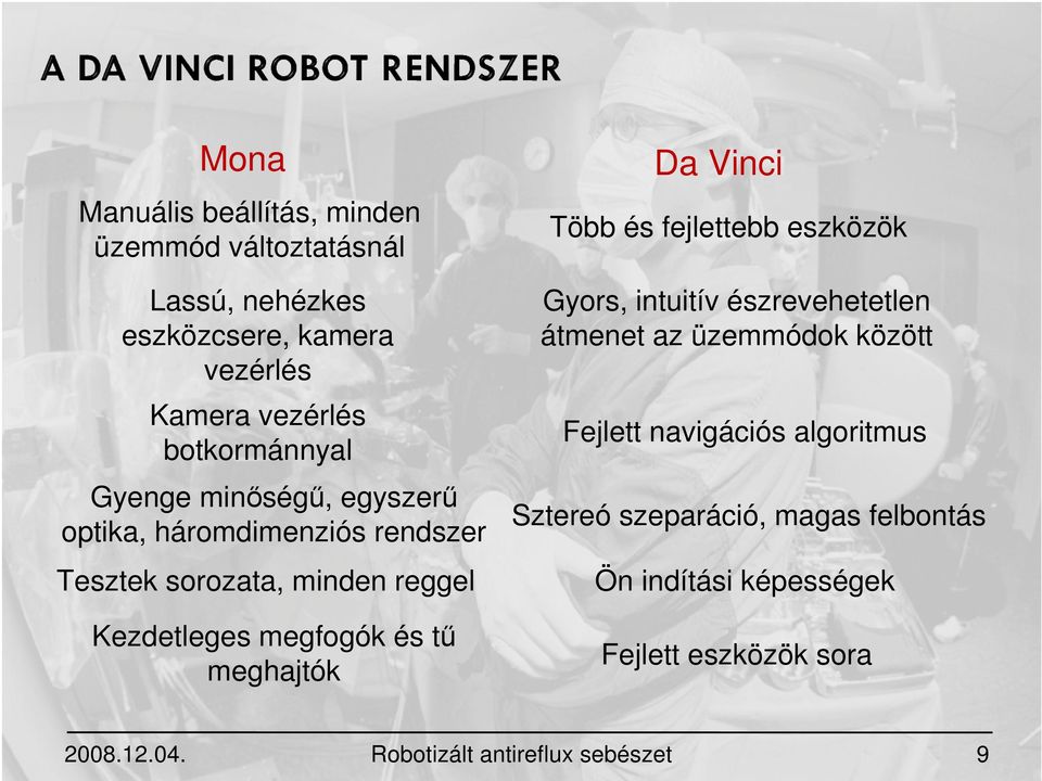 tű meghajtók Da Vinci Több és fejlettebb eszközök Gyors, intuitív észrevehetetlen átmenet az üzemmódok között Fejlett