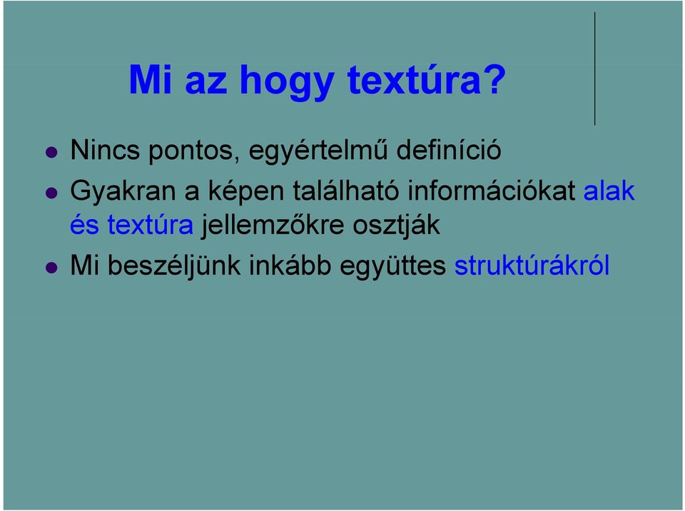 a képen található információkat alak és