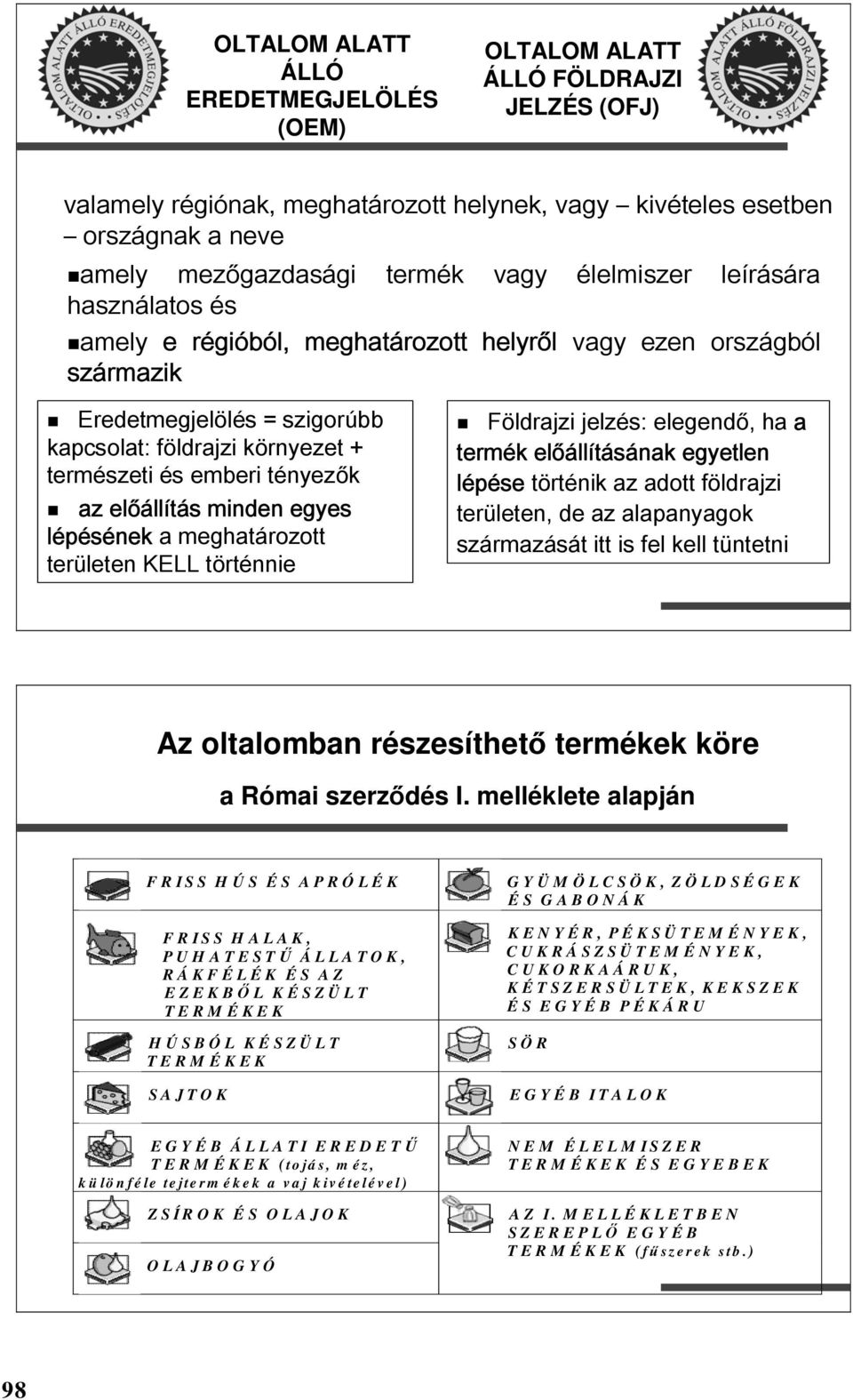 az előállítás minden egyes lépésének a meghatározott területen KELL történnie Földrajzi jelzés: elegendő, ha a termék előállításának egyetlen lépése történik az adott földrajzi területen, de az