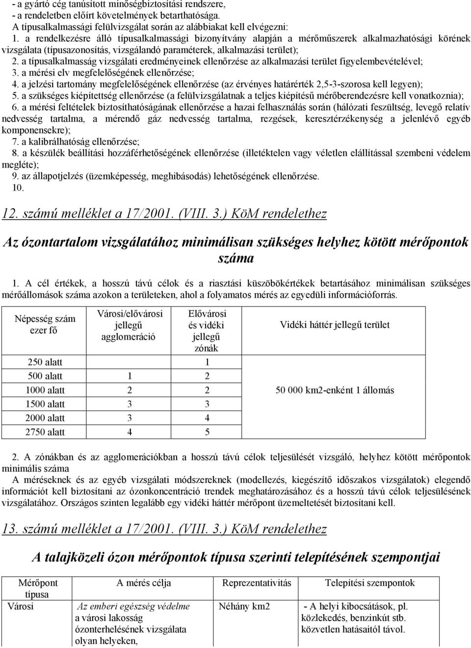 a típusalkalmasság vizsgálati eredményeinek ellenőrzése az alkalmazási terület figyelembevételével; 3. a mérési elv megfelelőségének ellenőrzése; 4.