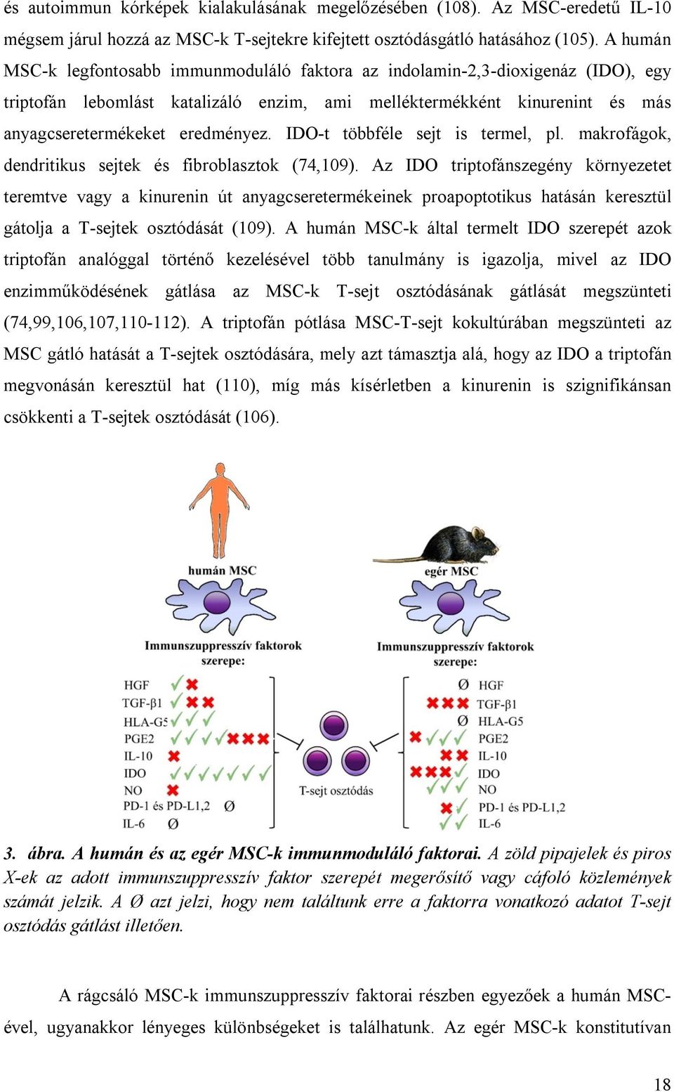 IDO-t többféle sejt is termel, pl. makrofágok, dendritikus sejtek és fibroblasztok (74,109).