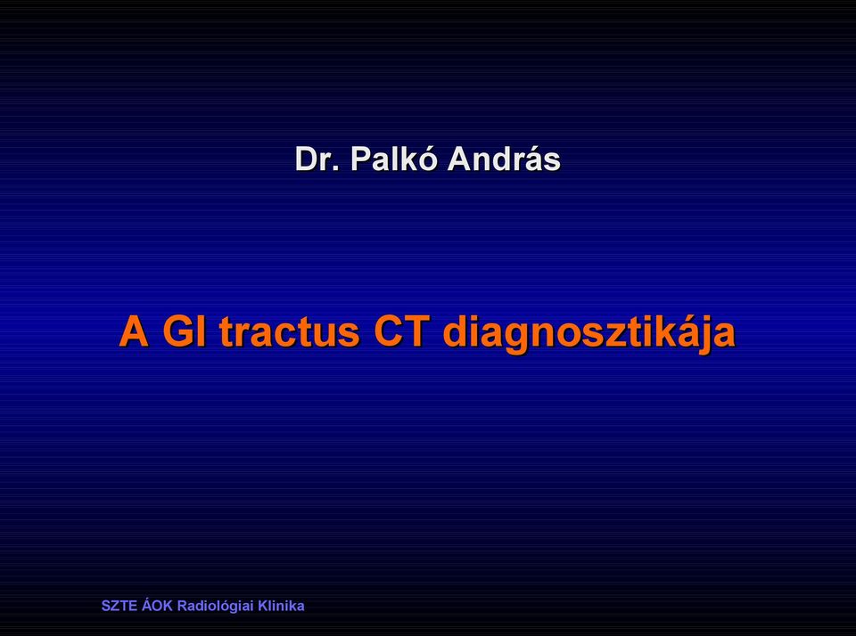 tractus CT