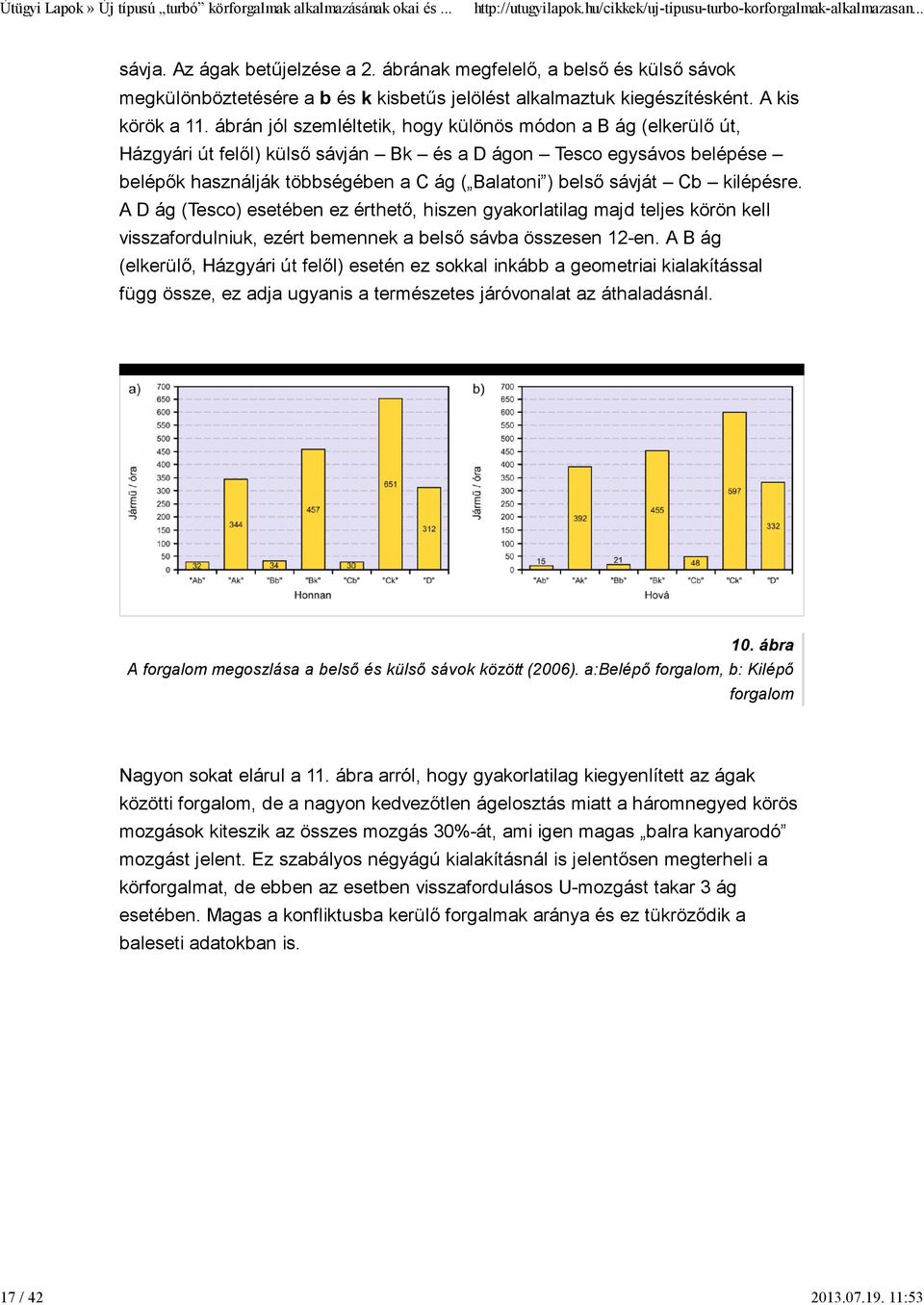 Cb kilépésre. A D ág (Tesco) esetében ez érthető, hiszen gyakorlatilag majd teljes körön kell visszafordulniuk, ezért bemennek a belső sávba összesen 12-en.