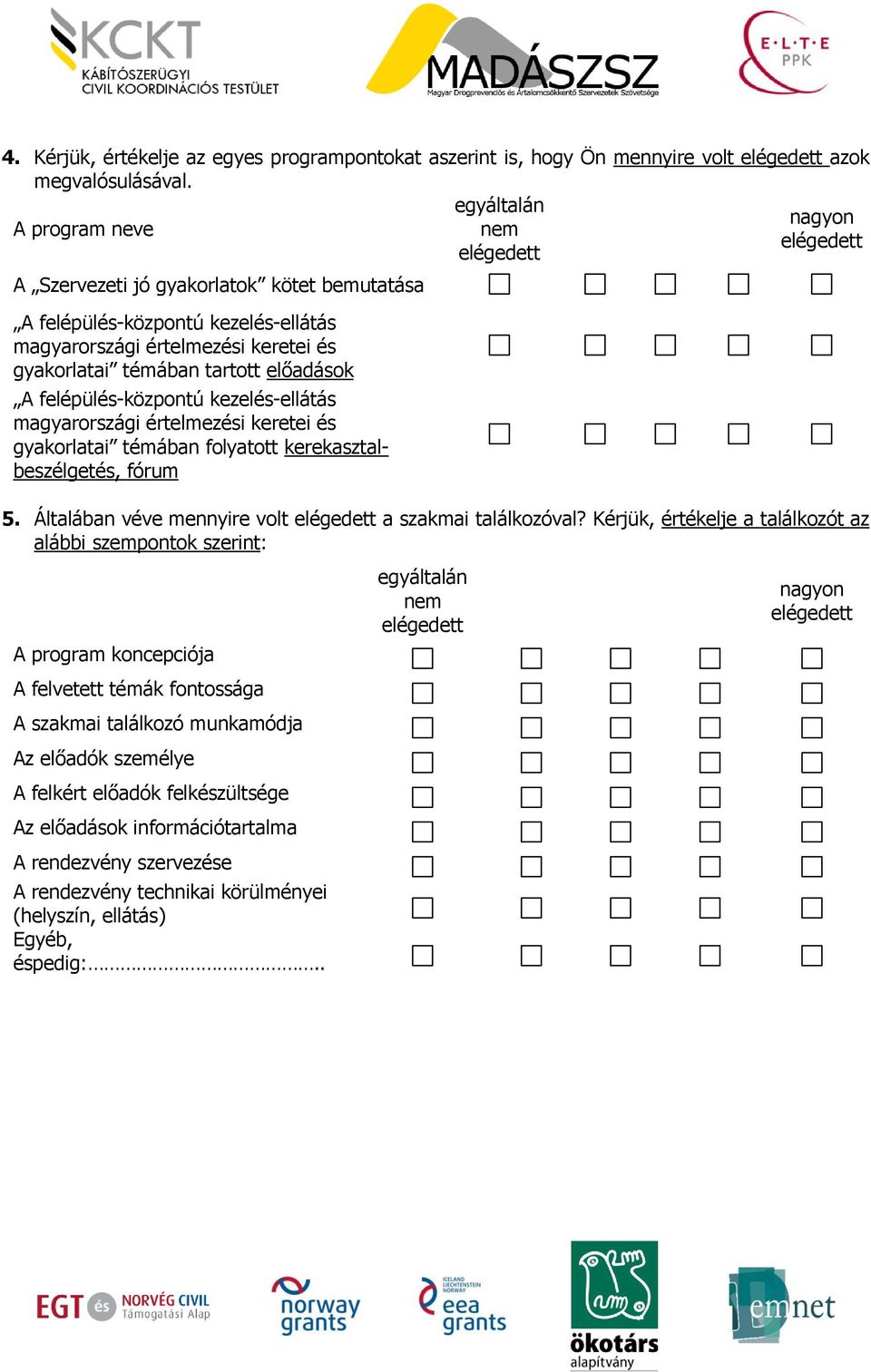 tartott előadások A felépülés-központú kezelés-ellátás magyarországi értelmezési keretei és gyakorlatai témában folyatott kerekasztalbeszélgetés, fórum 5.