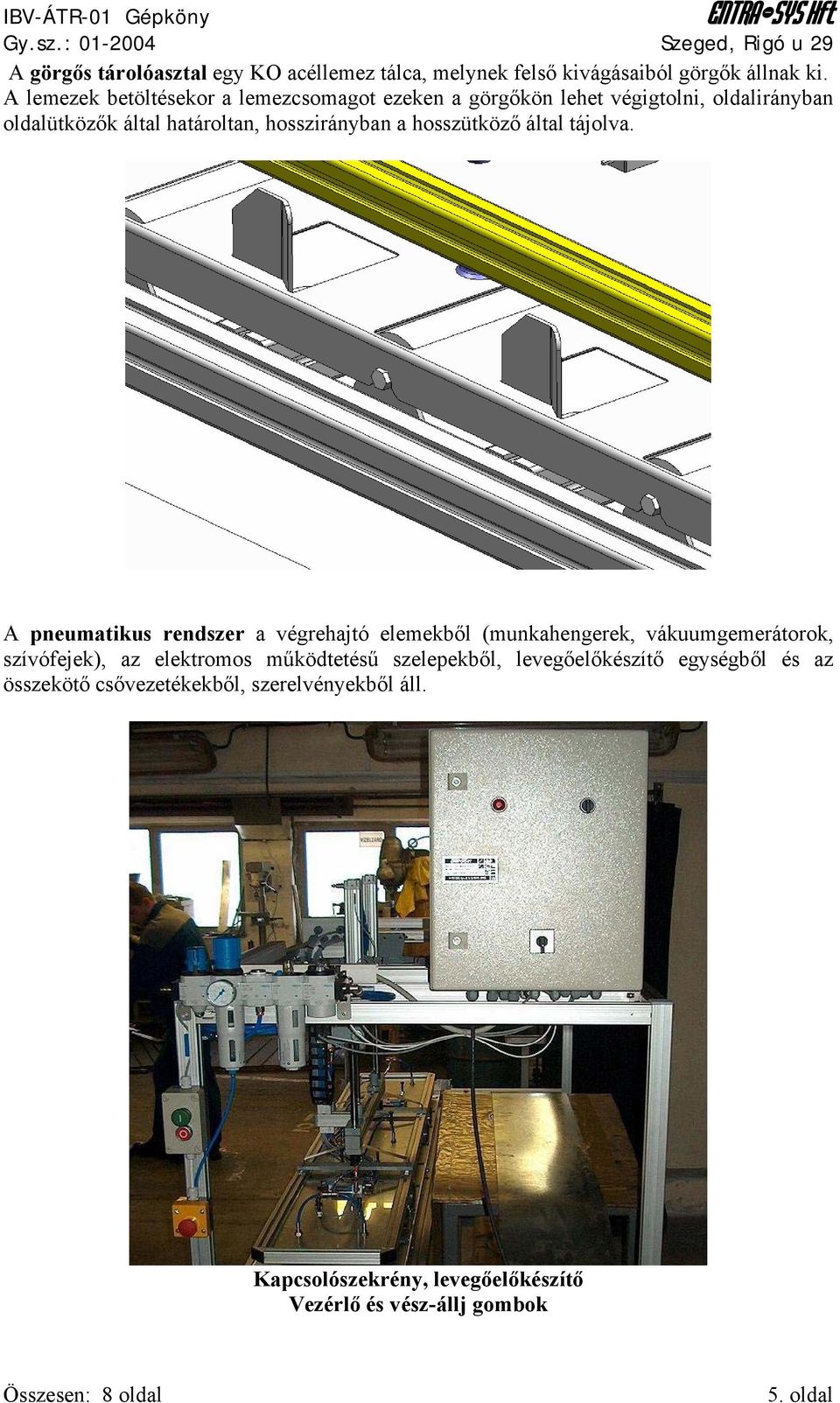 a hosszütköző által tájolva.