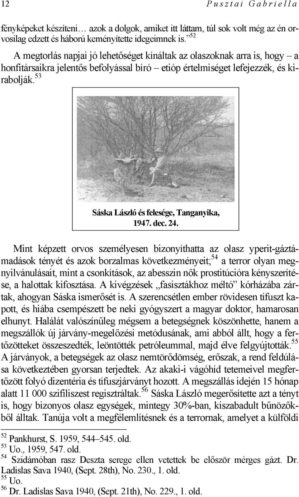 53 Sáska László és felesége, Tanganyika, 1947. dec. 24.