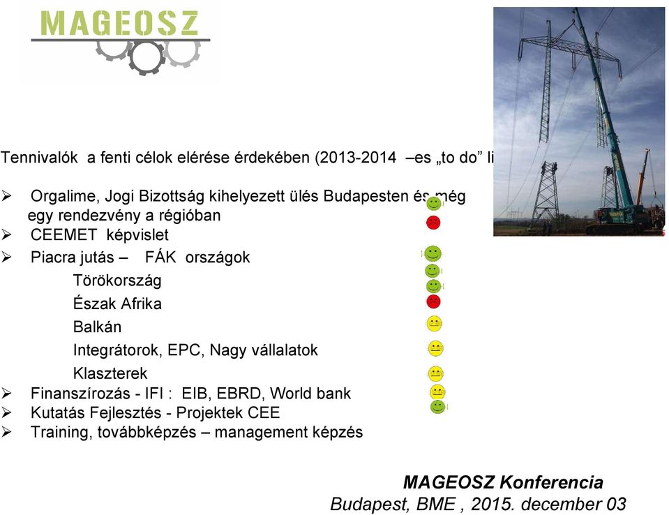 országok Törökország Észak Afrika Balkán Integrátorok, EPC, Nagy vállalatok Klaszterek