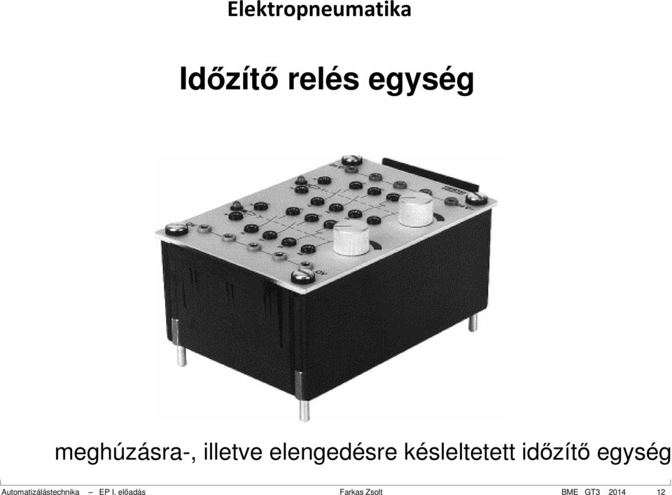 időzítő egység Automatizálástechnika