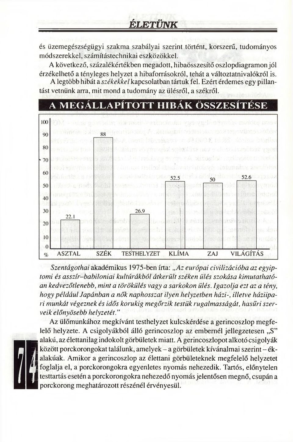 A legtöbb hibát a székekkel kapcsolatban tártuk fel. Ezért érdemes egy pillantást vetnünk arra, mit mond a tudomány az ülésről, a székről.