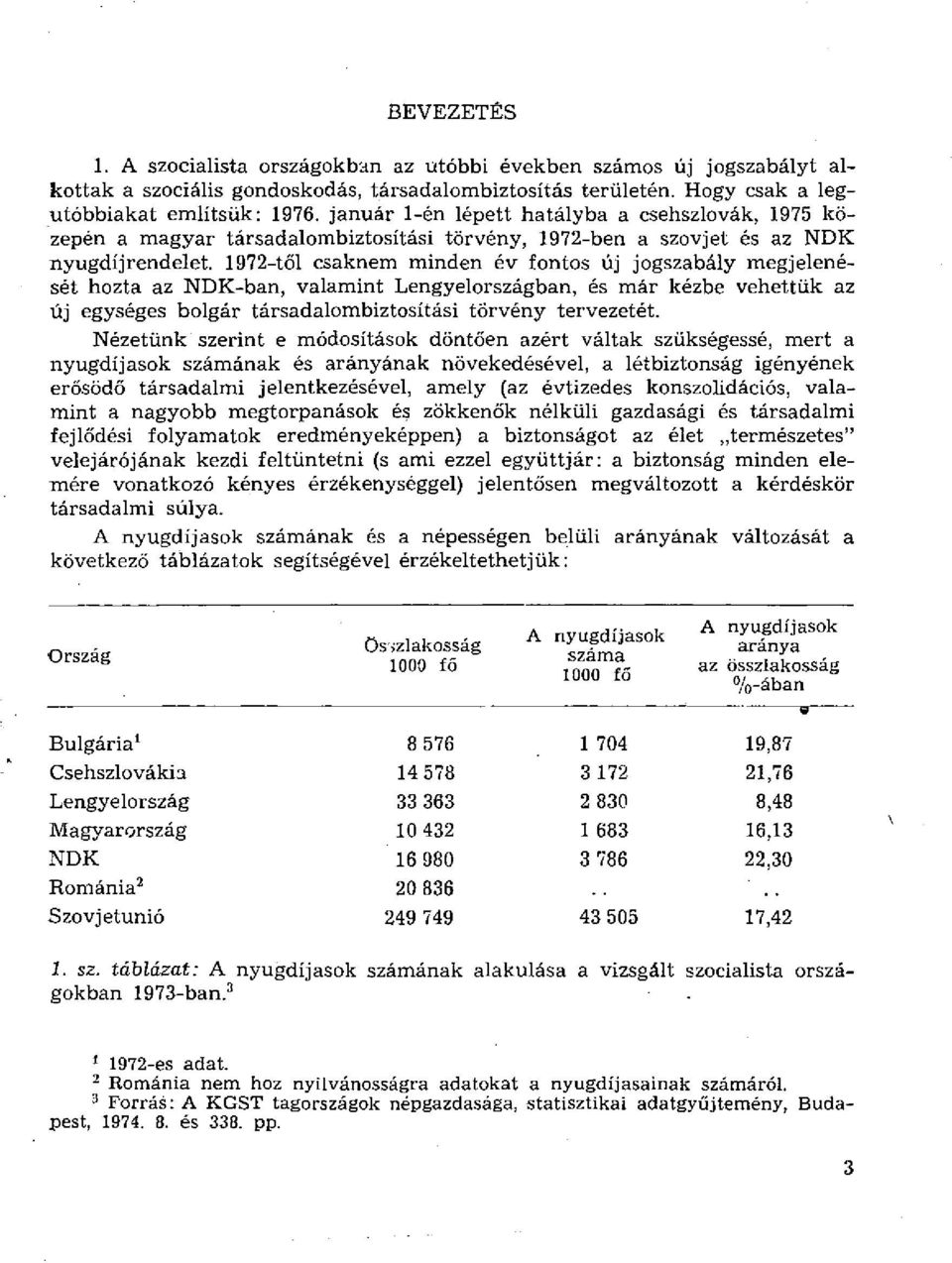 1972-től csaknem minden év fontos új jogszabály megjelenését hozta az NDK-ban, valamint Lengyelországban, és már kézbe vehettük az új egységes bolgár társadalombiztosítási törvény tervezetét.