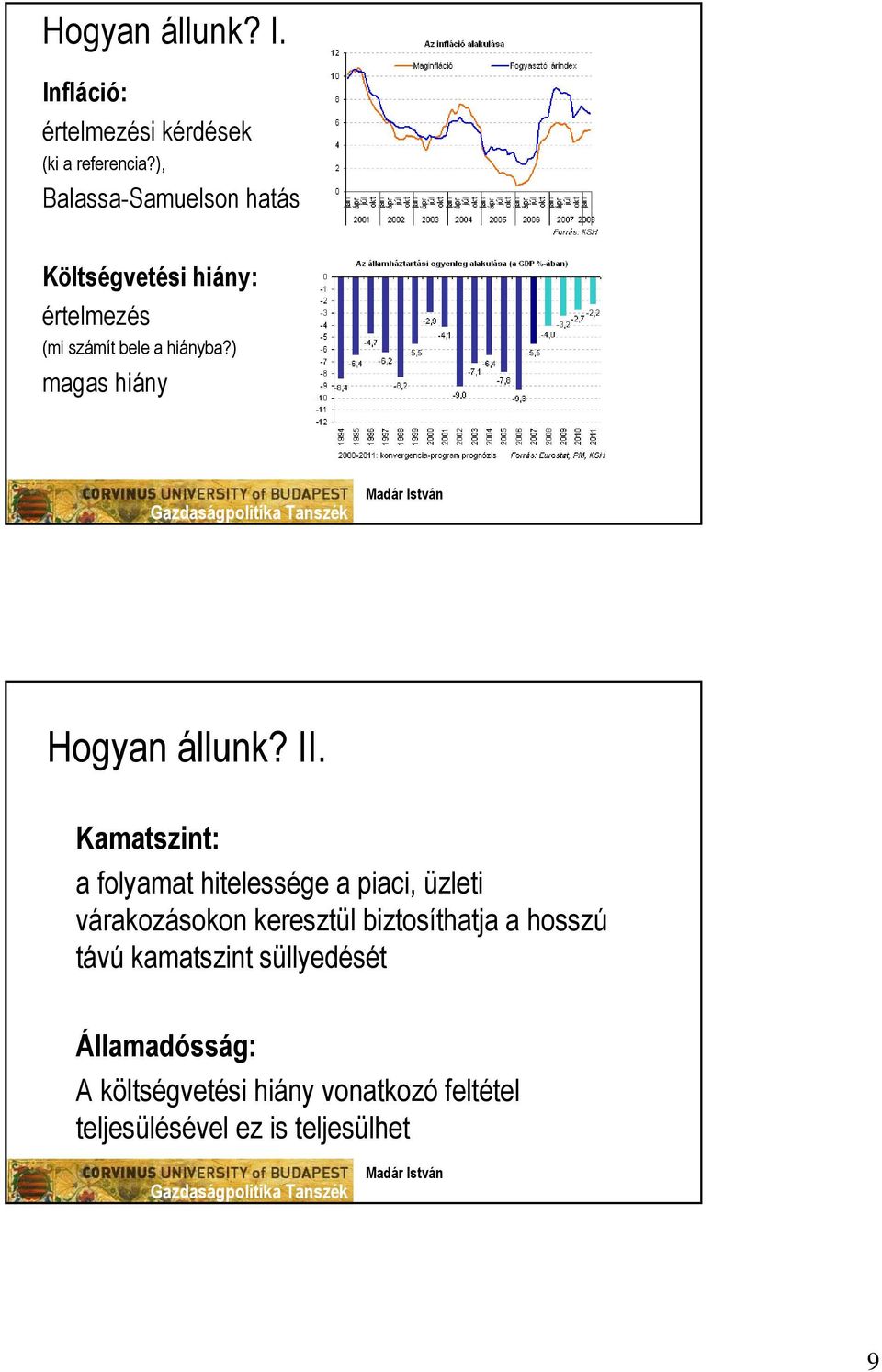 ) magas hiány Hogyan állunk? II.