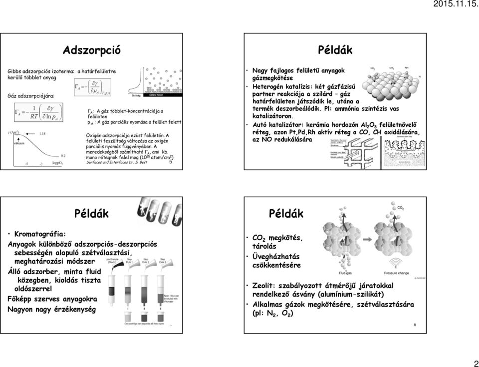 mono rétegnek felel meg (10 15 atom/cm 2 ) Su