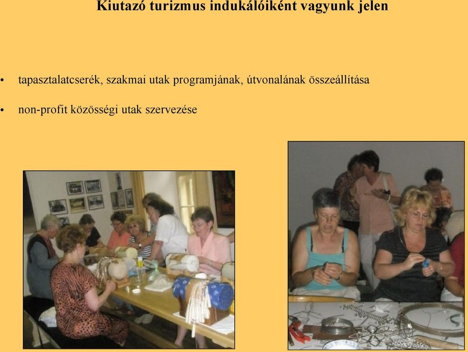 programjának, útvonalának