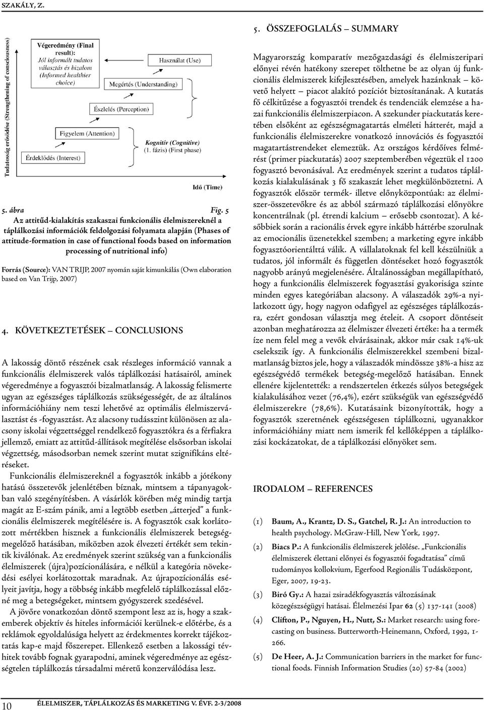 processing of nutritional info) forrás (Source): VAN TRIJP, 2007 nyomán saját kimunkálás (Own elaboration based on Van Trijp, 2007) 4.
