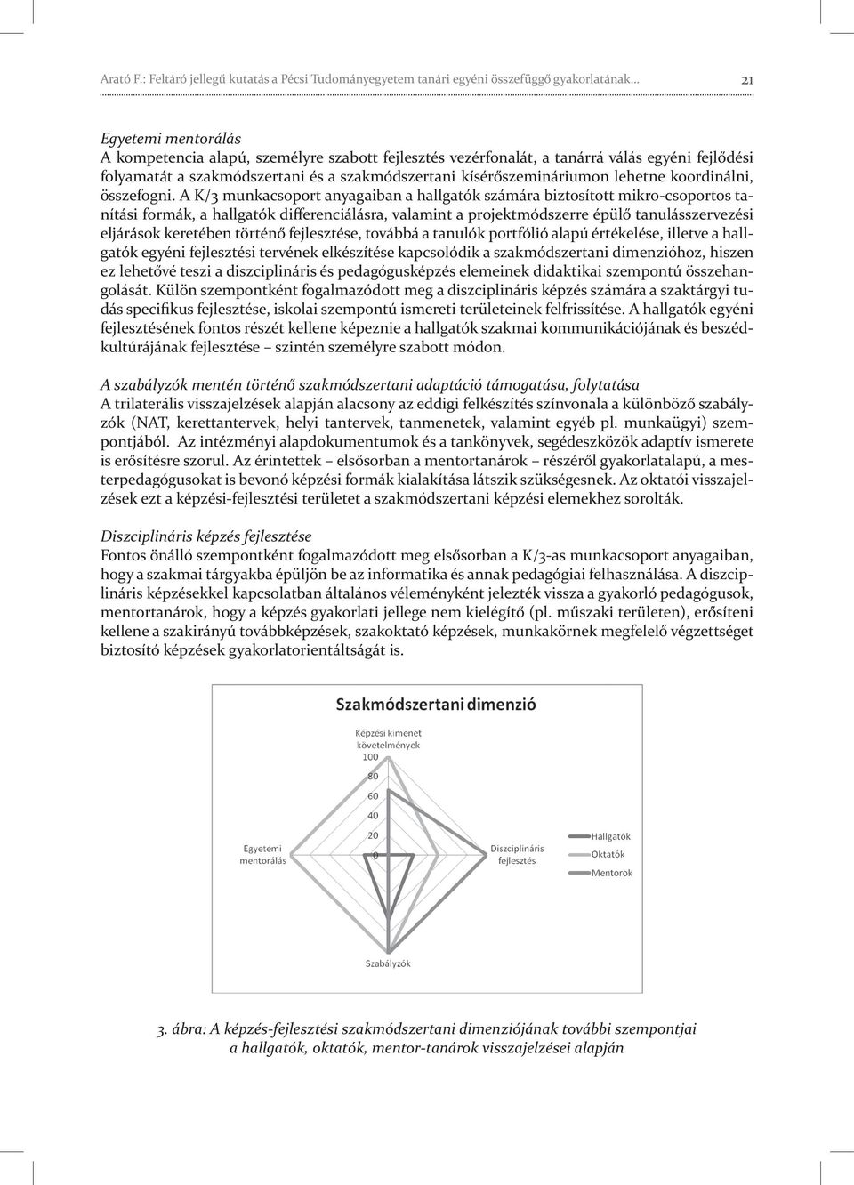 fejlődési folyamatát a szakmódszertani és a szakmódszertani kísérőszemináriumon lehetne koordinálni, összefogni.