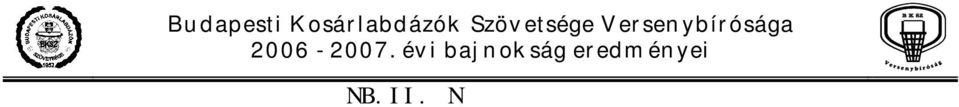 Diósdi KK 69-97 56-72 63-64 61-71 98-54 56-71 61-82 82-47 65-68 75-71 5. Kodolányi - Fejér Kosár 53-72 67-73 73-50 56-48 86-28 59-56 51-64 20-0 87-59 91-88 6.