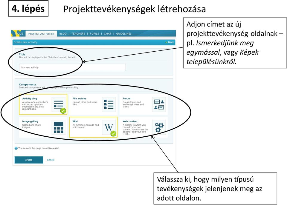 Ismerkedjünk meg egymással, vagy Képek településünkről.