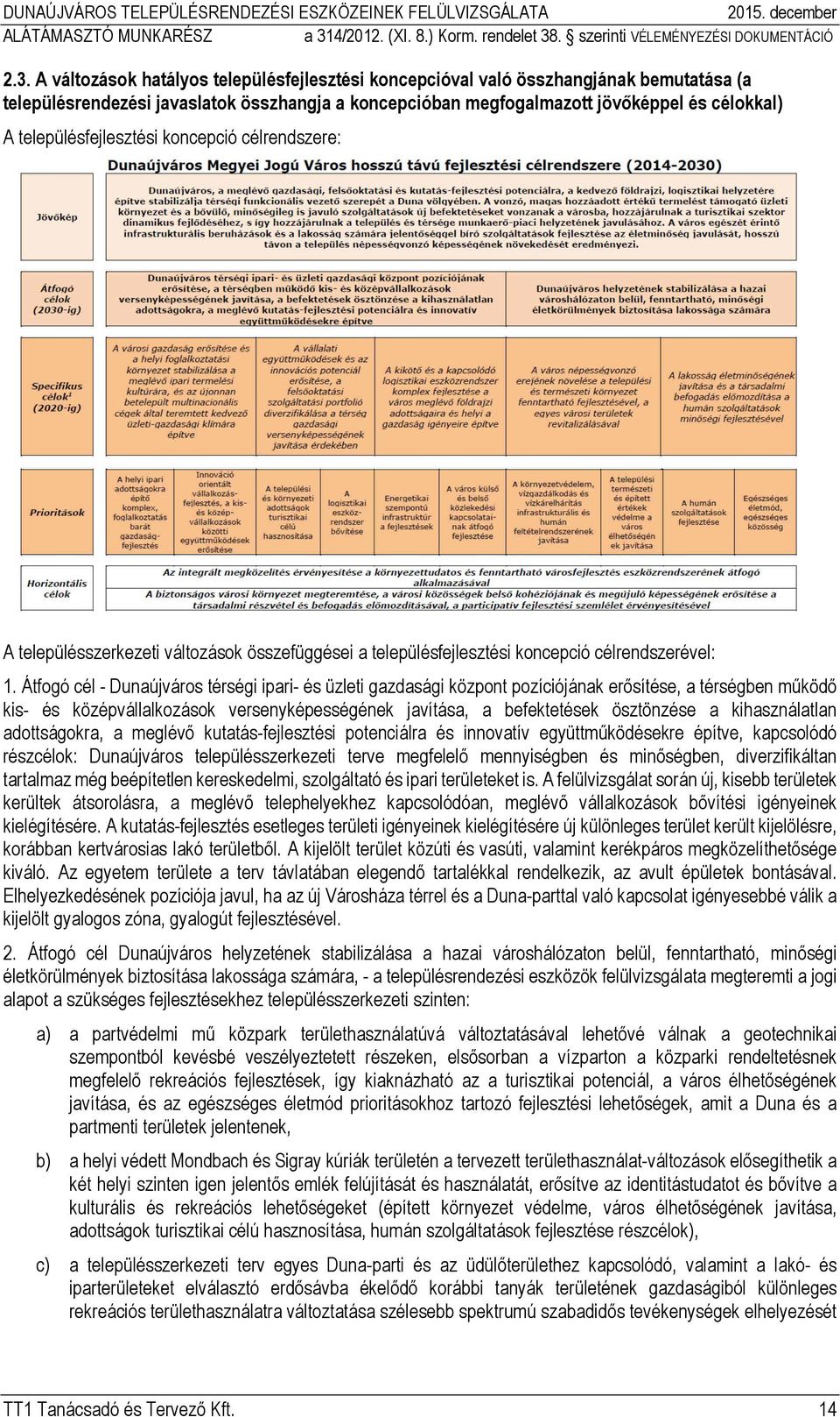 Átfogó cél - Dunaújváros térségi ipari- és üzleti gazdasági központ pozíciójának erősítése, a térségben működő kis- és középvállalkozások versenyképességének javítása, a befektetések ösztönzése a