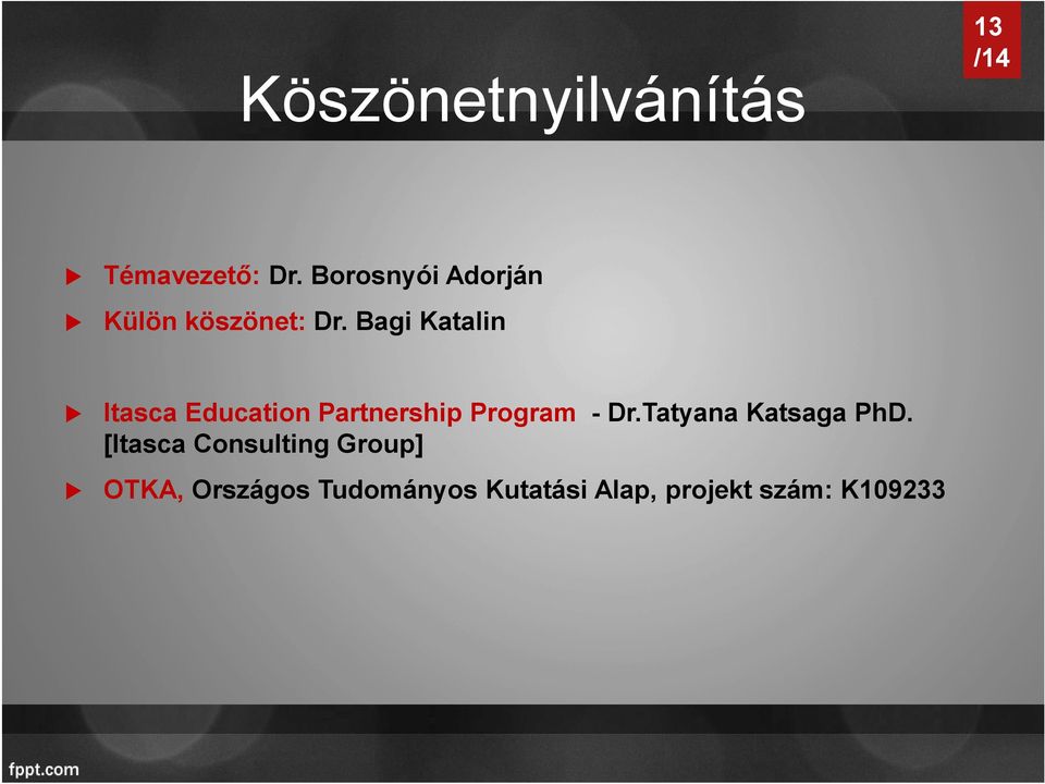 Bagi Katalin Itasca Education Partnership Program - Dr.