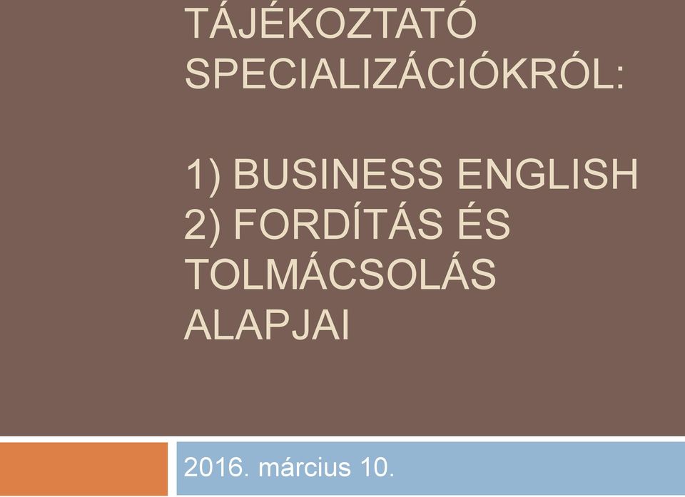 BUSINESS ENGLISH 2)