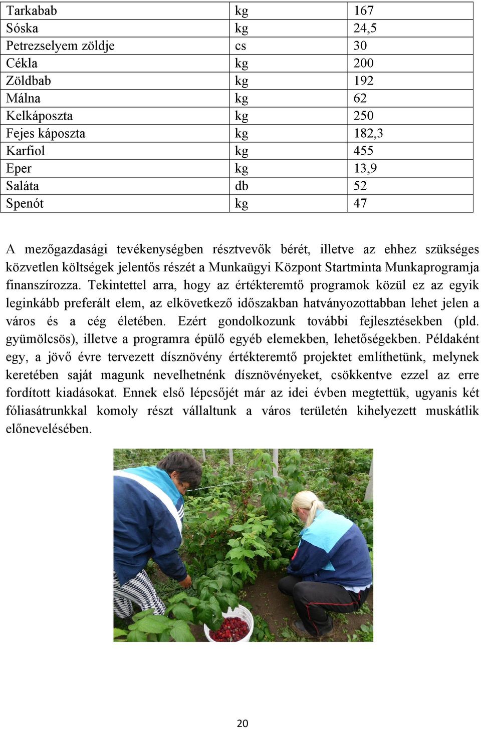 Tekintettel arra, hogy az értékteremtő programok közül ez az egyik leginkább preferált elem, az elkövetkező időszakban hatványozottabban lehet jelen a város és a cég életében.