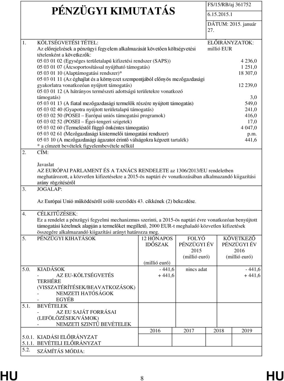 (Átcsoportosítással nyújtható támogatás) 05 03 01 10 (Alaptámogatási rendszer)* 05 03 01 11 (Az éghajlat és a környezet szempontjából előnyös mezőgazdasági gyakorlatra vonatkozóan nyújtott támogatás)