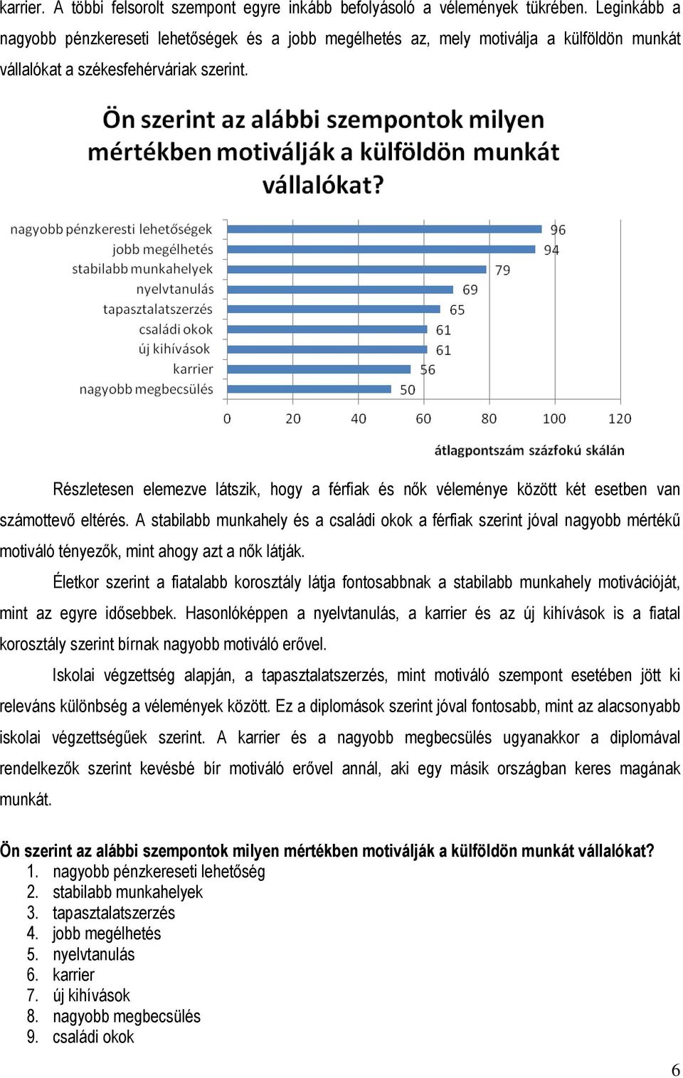 Részletesen elemezve látszik, hogy a férfiak és nők véleménye között két esetben van számottevő eltérés.