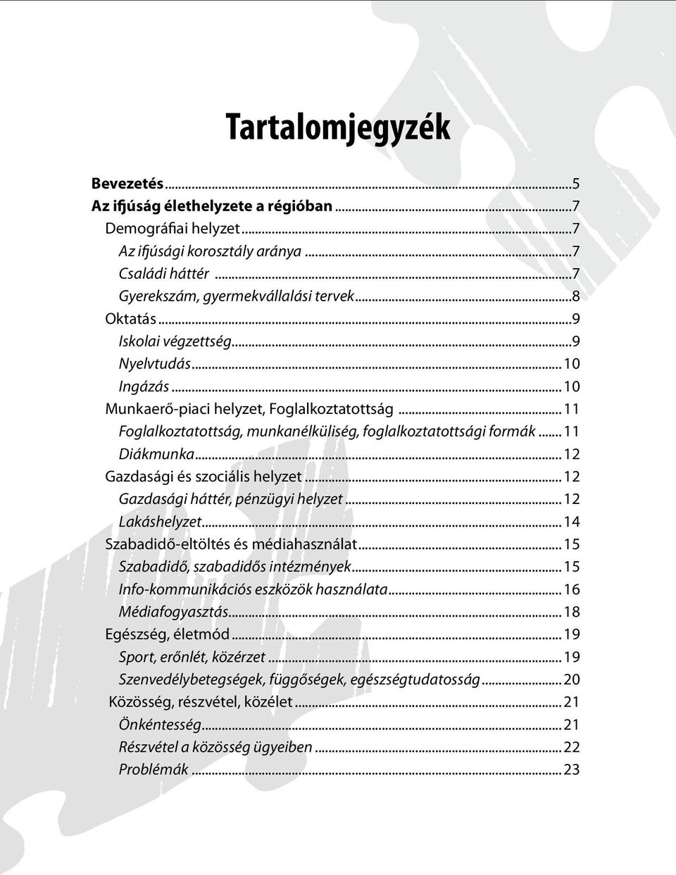 .. 12 Gazdasági és szociális helyzet... 12 Gazdasági háttér, pénzügyi helyzet... 12 Lakáshelyzet... 14 Szabadidő-eltöltés és médiahasználat... 15 Szabadidő, szabadidős intézmények.