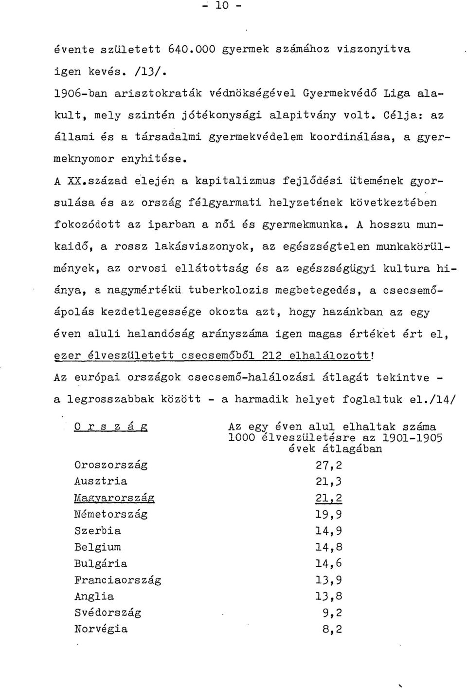 század elején a kapitalizmus fejlődési ütemének gyorsulása és az ország félgyarmati helyzetének következtében fokozódott az iparban a női és gyermekmunka.