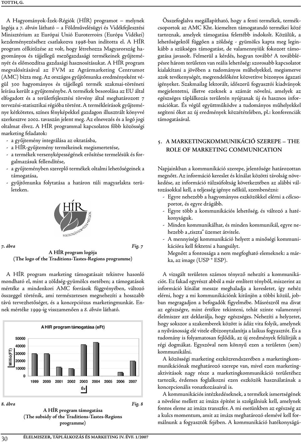 a HÍr program célkitűzése az volt, hogy létrehozza magyarország hagyományos és tájjellegű mezőgazdasági termékeinek gyűjteményét és előmozdítsa gazdasági hasznosításukat.