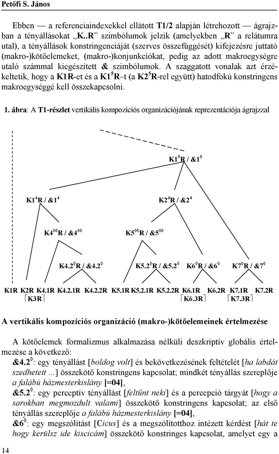 makroegységre utaló számmal kiegészített & szimbólumok.