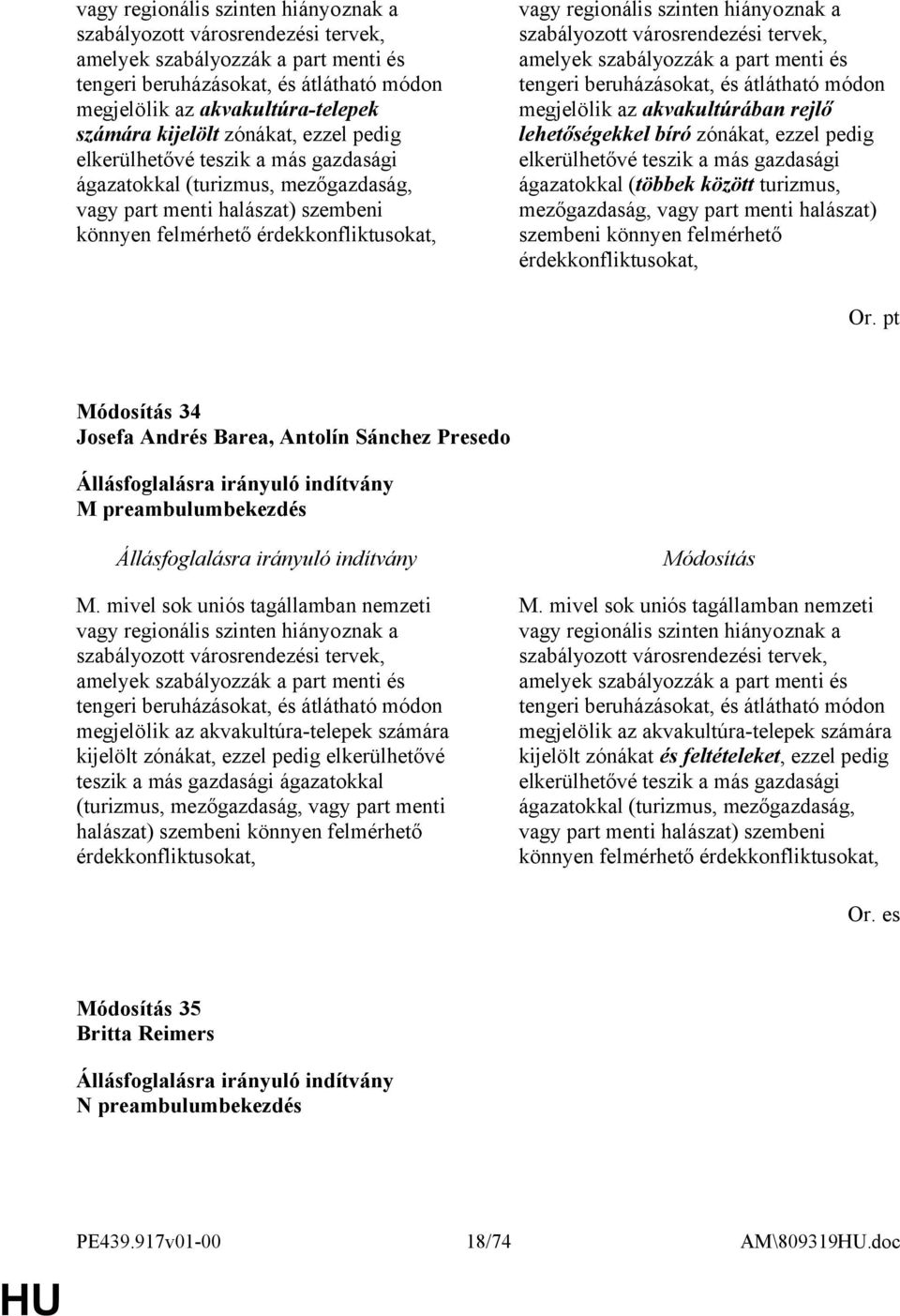 szinten hiányoznak a szabályozott városrendezési tervek, amelyek szabályozzák a part menti és tengeri beruházásokat, és átlátható módon megjelölik az akvakultúrában rejlő lehetőségekkel bíró zónákat,