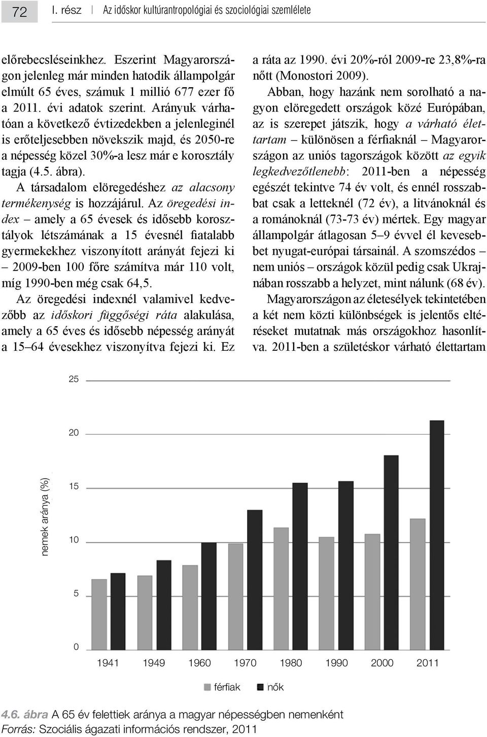 Európában, a várható élettartam szágon az uniós tagországok között az egyik : 2011-ben a népesség egészét tekintve 74 év volt, és ennél rosszab- bet nyugat-európai társainál.