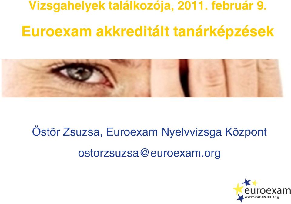 Euroexam akkreditált tanárképzések