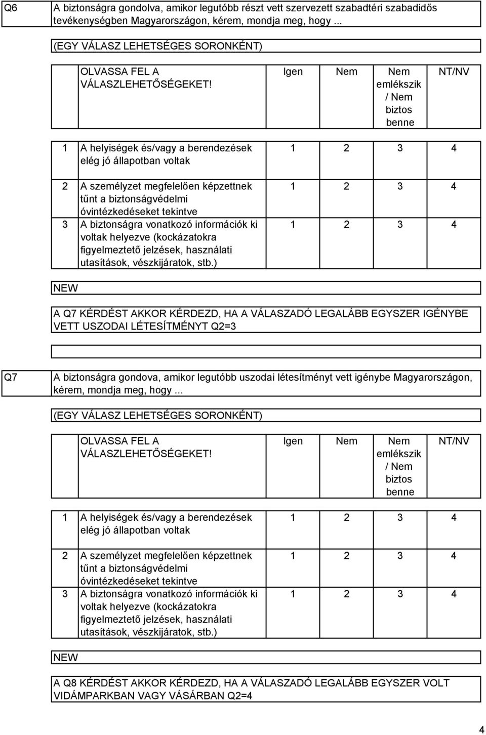 vonatkozó információk ki voltak helyezve (kockázatokra figyelmeztető jelzések, használati utasítások, vészkijáratok, stb.