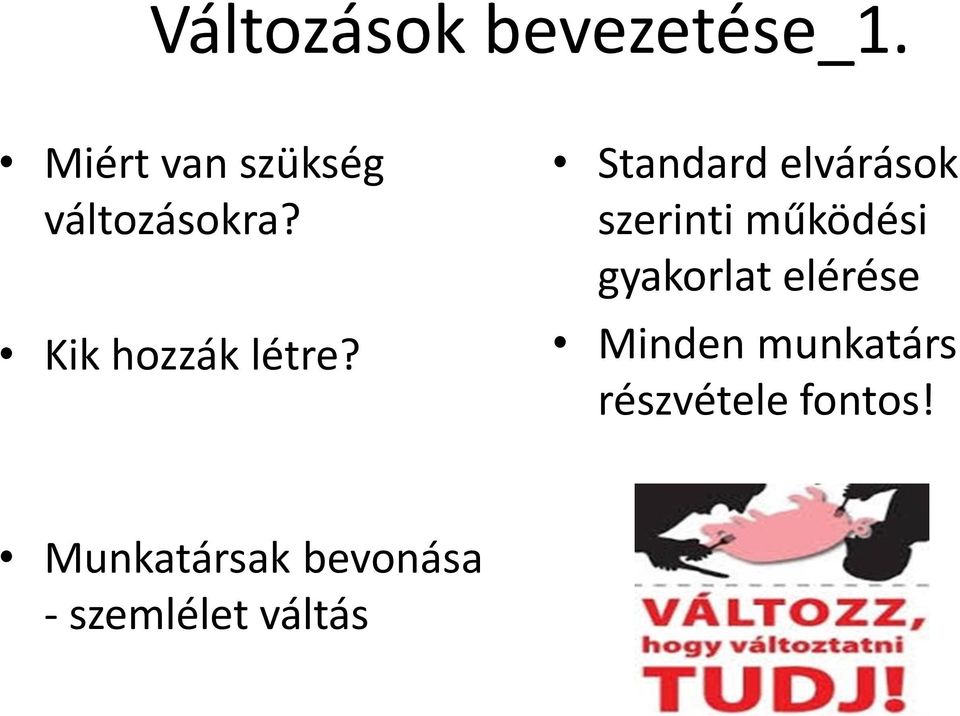 Standard elvárások szerinti működési gyakorlat