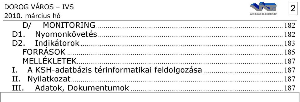 ..187 I. A KSH-adatbázis térinformatikai feldolgozása.