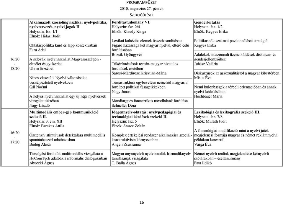 Nyelvi változások a veszélyeztetett nyelvekben Gál Noémi A helyes nyelvhasználat egy új népi nyelvészeti vizsgálat tükrében Nagy László Multimodális emb