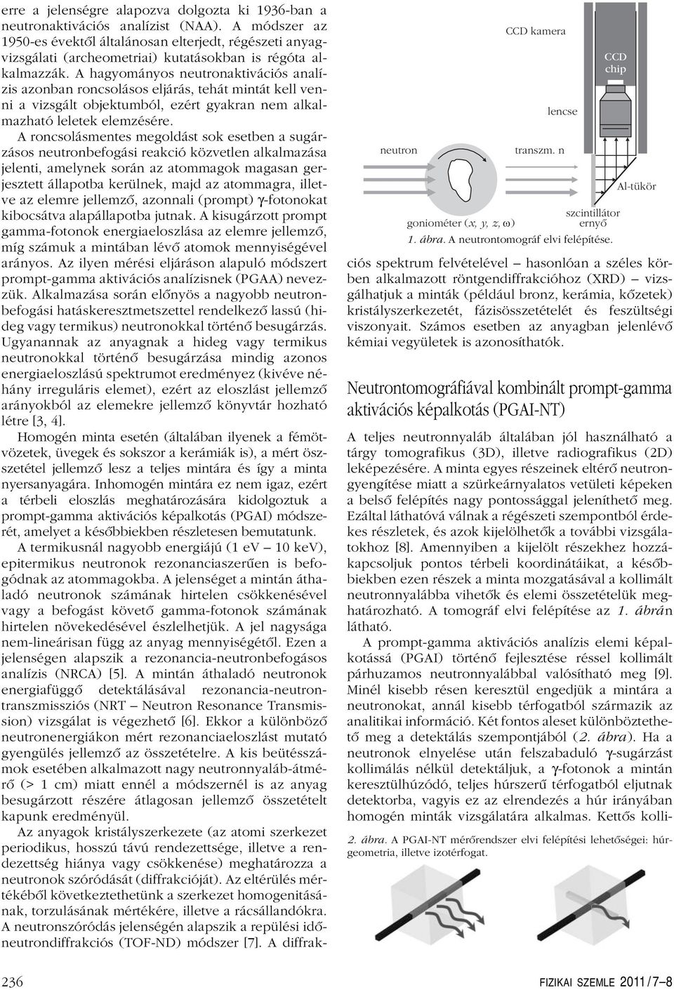 A módszer az 195-es évektôl általánosan elterjedt, régészeti anyagvizsgálati (archeometriai) kutatásokban is régóta alkalmazzák.