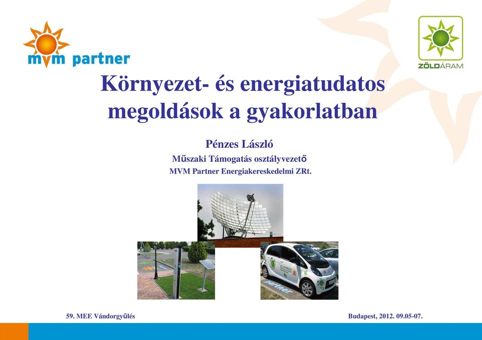 osztályvezető MVM Partner Energiakereskedelmi