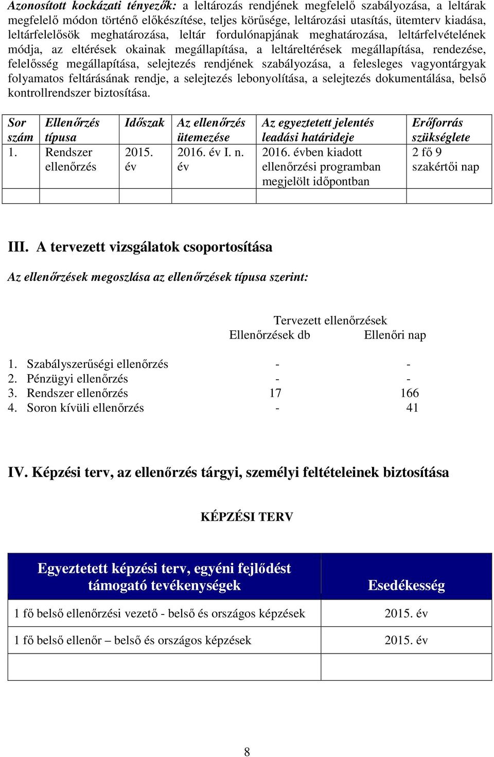 megállapítása, selejtezés rendjének szabályozása, a felesleges vagyontárgyak folyamatos feltárásának rendje, a selejtezés lebonyolítása, a selejtezés dokumentálása, belső kontrollrendszer biztosítása.