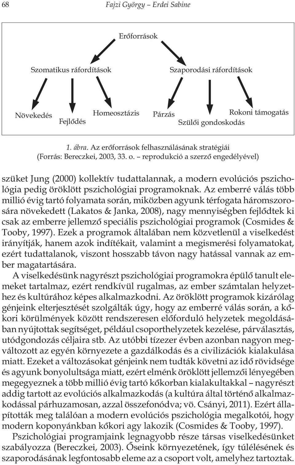 reprodukció a szerzõ engedélyével) szüket Jung (2000) kollektív tudattalannak, a modern evolúciós pszichológia pedig öröklött pszichológiai programoknak.