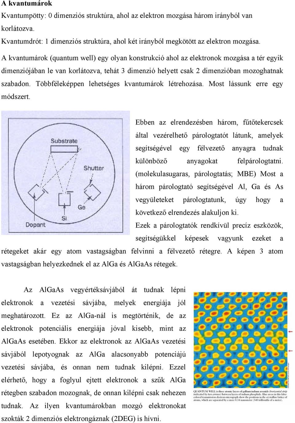 Többféleképpen lehetséges kvantumárok létrehozása. Most lássunk erre egy módszert.