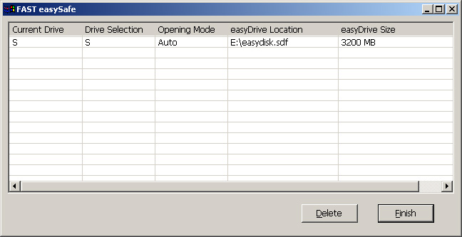 Az easydrive Management program ablaka. 2.3. easykey Configuration Erre a programra akkor lehet szüksége, amikor az easysafe USB kulcsának nevét és PIN kódját szeretné megváltoztatni. Figyelem!